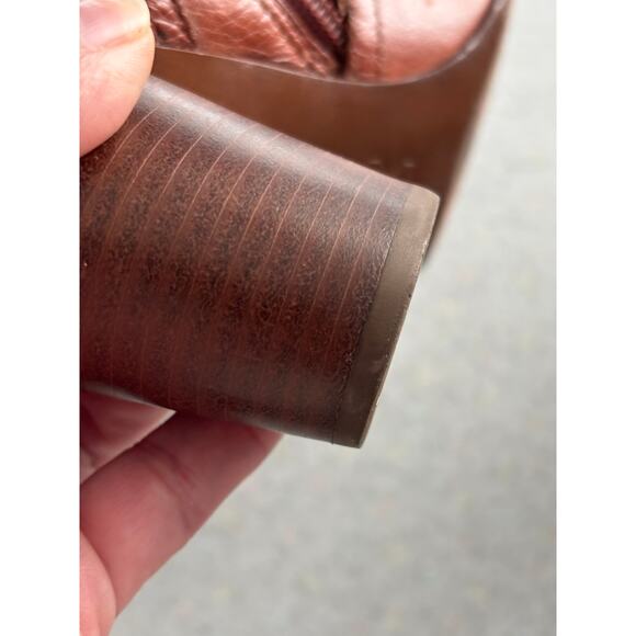 Pre-Loved Tory Burch Elina Logo Ankle Booties Size 8 - Picture 7 of 9